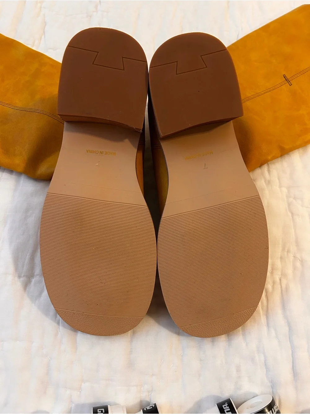Women’s Tall Yellow Leather Boots